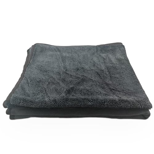 Microfiber Car Drying Towel, 19" x 23" Ultra Absorbent Cleaning Cloth with Twisted-Loop Design - Microfiber Towel for Car Detailing/Household, Without Streaks or Scratches (2PCS) - size: 2PCS