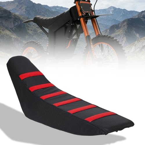 Ebike Seat Cover for Yozma in 10/Tuttio Soleil01 Electric Dirt Bike, Anti-Slip and Waterproof, Thickened Seat Cover for Yozma/Tutti Electric Motorcycle, Ebike Upgraded Replacement Part, Red - color: Red