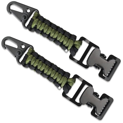weryerker 2PCS Tactical Glove Clip Holder Anti-slip Nylon Work Glove Holder Clip, for Tactical Backpack, Tool Belt, Outdoor - color: 2pcs Black/Army Green