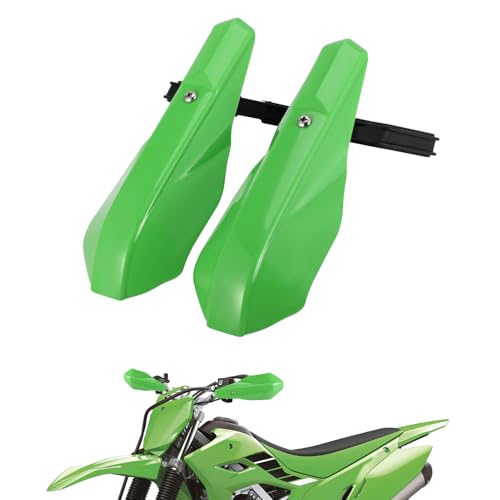 AnXin Motorcycle Handguards 7/8" and 1 1/8" Hand Guard Handlebar Protection Universal for KLX 110 140 KX 65 85 80 112 125 KX100 Dirt Pit Bike ATV Green - color: green