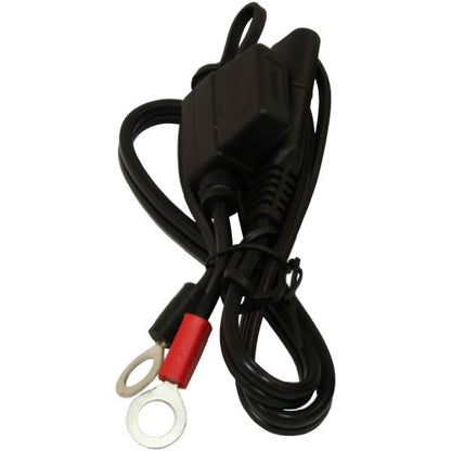 MotoBatt MBCCRT 21" 18AWG Cable Lead with 7.5 Amp Fuse and Ring Terminals