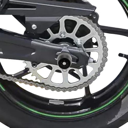 Xitomer Rear Axle Sliders Fit for Z650 Ninja 650 2017-2024, Z650RS 2021-2025, Motorcycle Rear Fork Wheel Frame Sliders Crash Protector (Rear) - style: Rear