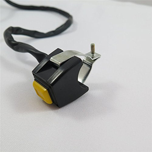 SEMT- Universal Yellow 7/8" Handlebar Starter/Kill Cut Off Stop Switch Push Button Compatible With Motorcycles ATVs Scooters Snowmobiles [B074MJSBH8]