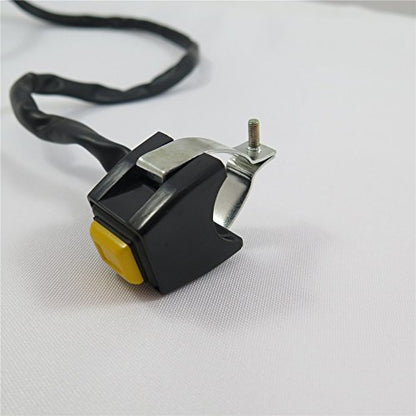 SEMT- Universal Yellow 7/8" Handlebar Starter/Kill Cut Off Stop Switch Push Button Compatible With Motorcycles ATVs Scooters Snowmobiles [B074MJSBH8]