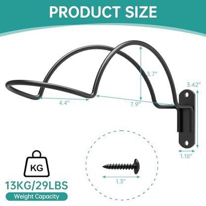 4 Pcs Wall Mounted Helmet Rack Storage Display Rack Hanger, Motorcycle Helmet Holder for Equestrian/Baseball/Iron Man/Scout Trooper/HockeyHelmet（No Helmet） - size: 4 PCS