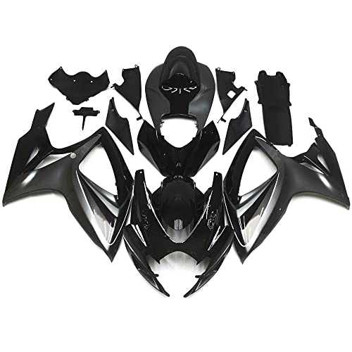 FLPRO ABS Plastic Full Fairing Kit Fit for Suzuki 06 07 GSXR600 GSXR750 K6 2006 2007 GSX-R600 GSX-R750 Fairings Injection Mold Motorcycle Bodywork Gloss Grey Black Cowlings - color: Grey Black