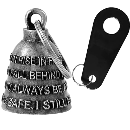 Dream Apparel Motorcycle Bell Guardian Angel Drive Away Gremlin, Biker Bell for Men Women Rider Riding, Good Luck Gift - color: Ride Safe. I Still Need You