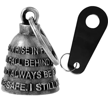 Dream Apparel Motorcycle Bell Guardian Angel Drive Away Gremlin, Biker Bell for Men Women Rider Riding, Good Luck Gift - color: Ride Safe. I Still Need You