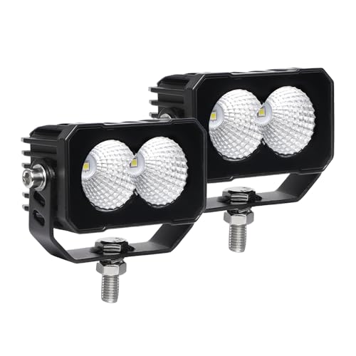3 Inch Small light Pods 40W Side Mount Lights for Truck Motorcycle Bike Car Fog Lights Backup Lights for Truck Trailer, 12/24V, Flood Beam - size: Flood Beam