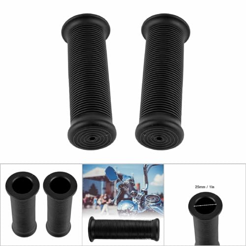 Motorcycle Grips, Pair of Grip, TPU Rubber Handle Grip Fit for 25mm Handlebar
