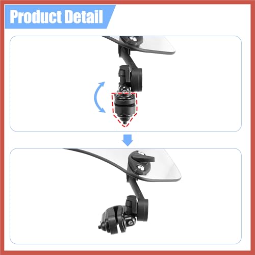 ACROPIX 37cm Motorcycle Windshield Motorcycle Wind Deflector Clear Lens Adjustable Clip Windshield Extension Universal Fit for Most Motorcycle Scooter Car Parts