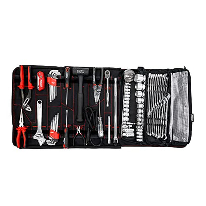Boxo USA Combo Tool Roll 82-Piece Metric and SAE Tool Roll and Dry Bag - Compact Organizer for Tools - size: 82-Piece Metric and SAE