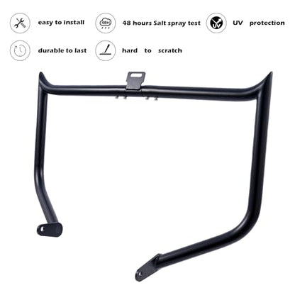 Kinglemc Crash Bar Engine Guard Highway Bar for Honda 750 VT750 VT750C VT400 Shadow Aero Phantom Spirit (Updated-Black) - color: Updated-Black