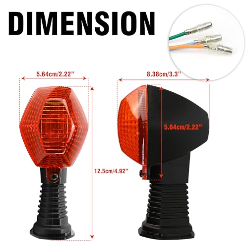 BuleVina 2Pcs Motorcycle LED Turn Signal Indicator Light Blinker Lamp Replacement Compatible with Suzuki GSF 600 650 1200 1250 N/S Bandit, GSF 1250 SA, GSX 650F GSX 1250FA