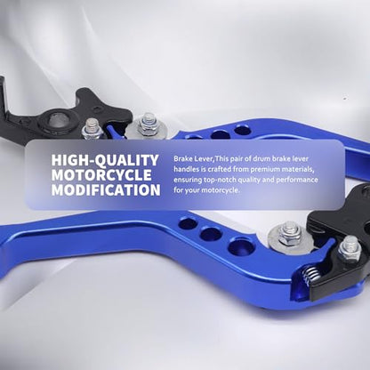 Motorcycle Brake Levers 22mm 7/8" Aluminum Clutch Levers CNC Clutch Handlebar Brake Clutch Levers Brake Pump Handles Universal Clutch Cylinder For Motorcycle Motorbike Pit Bike Moto(Blue)