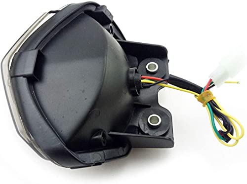 MZS Motorcycle Tail Light Turn Signal LED Integrated Blinker Compatible with EX 250 EX250 2008 2009 2010 2011 2012 Smoke - size: EX250