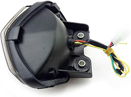 MZS Motorcycle Tail Light Turn Signal LED Integrated Blinker Compatible with EX 250 EX250 2008 2009 2010 2011 2012 Smoke - size: EX250