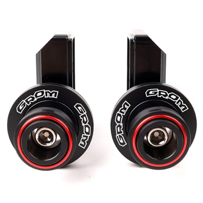 Compatible With Grom 125 2025 MSX 125 MSX125 2013-2023 2024 2025 Grom Accessories CNC Motorcycle Swingarm Spools Sliders Rear Wheel Axle Stand Screws Adapter (Red) - color: Red