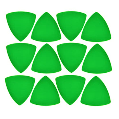 Customizable Reflective Helmet Strips - Reflective Tape & Stickers for Hardhats - Waterproof High Visibility - 12pc - color: Green Triangle