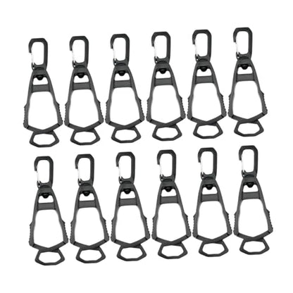 Almencla 12 Pieces Outdoor Glove Clips Prevent Loss for Belt And Pants Clamp Grabber