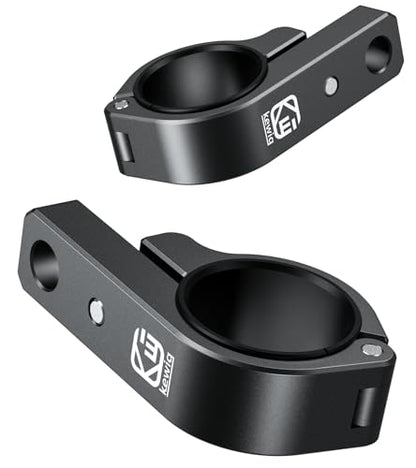 BRCOVAN 2PCS, Metal Light Bar Mounts, Off-Road LED Light Mounting Bracket | Fit for Round Rails 0.75" / 0.875'' / 1" / 1.125'' /1.26" / 1.375'' in Diameter, for Motorcycle ATV UTV Boat Truck