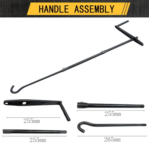 Car Jack 2 Ton (4,000 lb) Capacity Spiral Jack for Pickup Truck, Screw Jacks for Car Lift or Jack Stands, Tire Jack Fit for Ford F150 Truck Chevy Silverado Dodge Ram 1500 (Black), 8.46”-19.09” - size: 19 inch