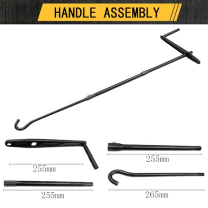 Car Jack 2 Ton (4,000 lb) Capacity Spiral Jack for Pickup Truck, Screw Jacks for Car Lift or Jack Stands, Tire Jack Fit for Ford F150 Truck Chevy Silverado Dodge Ram 1500 (Black), 8.46”-19.09” - size: 19 inch