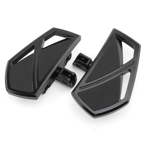 Motorcycle Floorboards Mini Phantom Foot Pegs Fit For Honda CBR1000RR Gold Wing ST1300 VFR800A For Suzuki M109R M50 SV650S For Triumph Rocket III Classic For Can-Am Spyder RS-S (Black) - color: Black