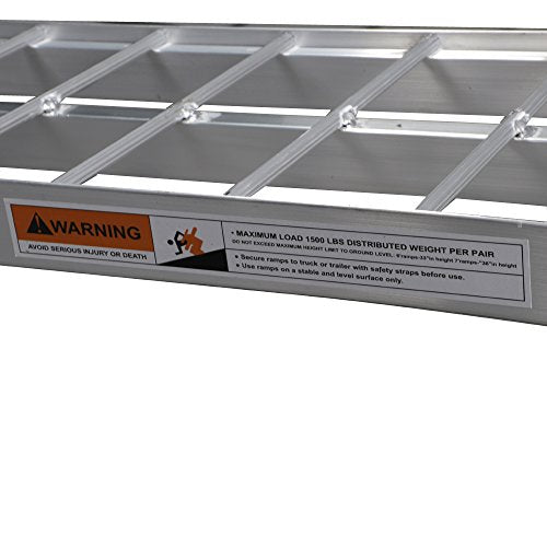 1pc 7.5' Motorcycle ramp Aluminum Arched Foldable Folding Loading ATV Dirt Bike Ramp 750Lbs Capacity