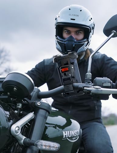 Grefay Bike Phone Holder Mount Motorcycle Phone Holder Handlebar Clamp for Road Bike MTB Scooter with 360 Rotate for iPhone 17/16/15/14/13/12/11 Series Galaxy S9 S10 4.7-7.2 Inch Smartphone