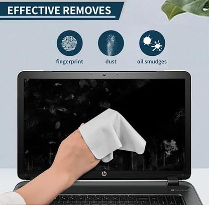 Premium Microfiber Cleaning Cloth in Individual PVC Pouches - Glasses Cleaning Cloth for Eyeglasses, Screens, Phones, Computer, Camera Lens, and Delicate Surfaces (12 x 1Pack) - size: 12 Pack size