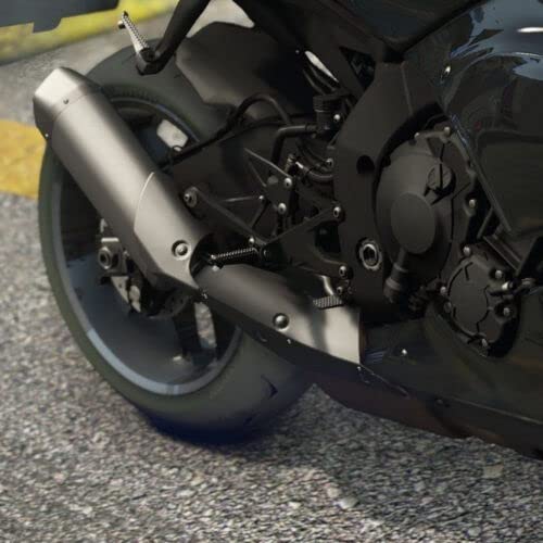 TCMT Front Foot Pegs Footrests Fit For Yamaha YZF R1 1998-25 YZF R6 2003-2020 YZF R6S 2003-2009 R1S R1M 2015-2024 Replace for 1KB-27461-00-00 - color: Sand Black