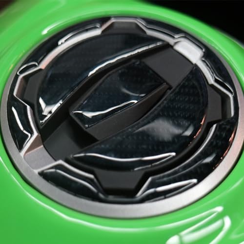 NIGHT CAT Compatible Ninja 400 Ninja 500 Motorcycle Fuel Tank Pad Kit Side Fuel Knee Guard Sticker Fuel Tank Protector（Gas Tank Cap) - color: Gas Tank Cap