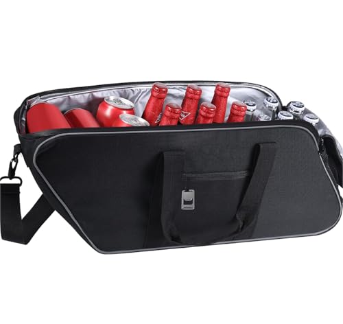 Motorcycle Saddlebag Cooler Bag, Leakproof Saddle Bag Cooler Beverage Waterproof Insert Motorcycle Cooler Bag fit for HD Touring Street Glide Road Glide Hard Saddlebags, 1 Bag