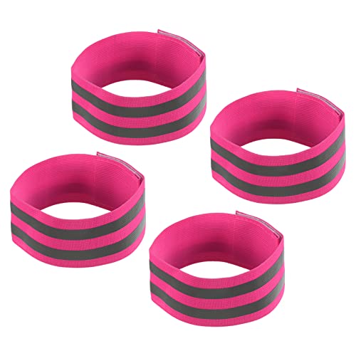 MECCANIXITY Reflective Bands for Arm - color: Pink, size: 14x2 Inch