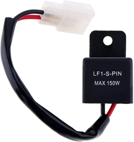2 Pins LED Flasher Relays Fix Compatible with Motorcycle Turn Signal Hyper Flash Compatible with Honda Scooter Moped ATV Dirt Bike