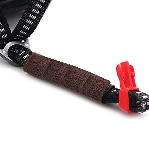 6PCS Chin Pads Foam Pad Set Strap Padding Replacements Universal Cushion Mats for Cycling Bike Bicycle Motorcycle Road Racing Riding Helmet - color: Brown 6PCS