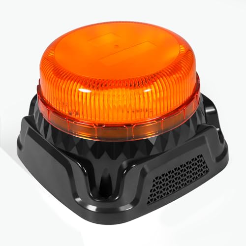 Agrieyes Beacon Light with Reverse Alarm, Amber Flashing and Rotating Emergency Warning Caution Safety Lights for Vehicles, Trucks, Tractor Forklift and Postal - size: Screw1
