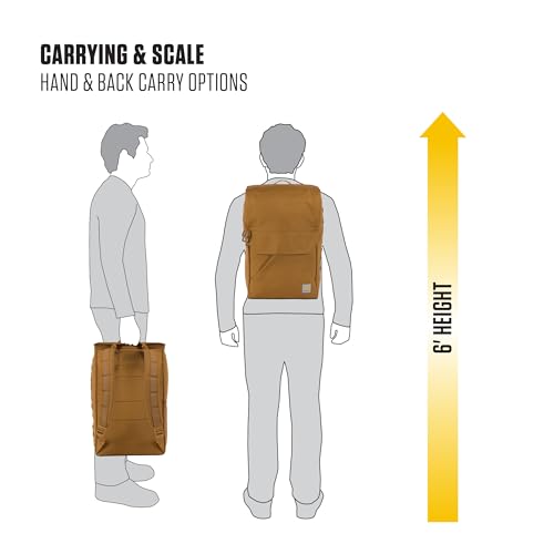 Carhartt 21L Top-Load Backpack, Durable Water Resistant Coated Canvas Base W/ 17" Laptop Sleeve, Port - color: Port