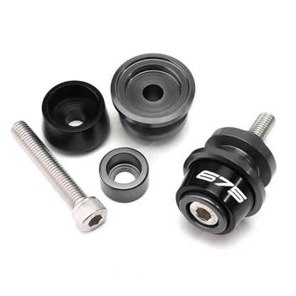 MOWOK Fit For 675SS 675SR 675NK 675 SR-R 675 SR/NK/SS/SR-R 10MM Motorcycle Accessories Rear Stand Screws M10 Swing Arm Swingarm Spools slider (Grey) - color: Grey