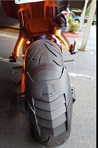 2PCS 18 LED Strip Universal Motorcycle Bike Amber LED Turn Signal Indicator Blinker Light 12v