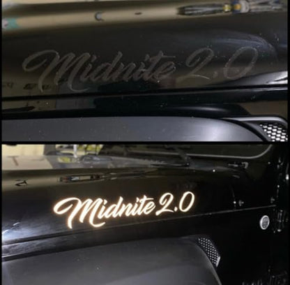 Custom High Grade Reflective Vinyl Lettering Decals, Size Font & Color Options
