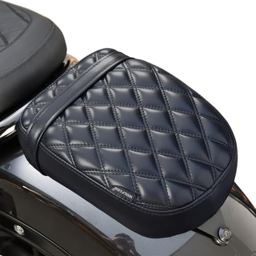 Motorcycle Passenger Comfort Seat Fit for CMX1100 Rebel 1100/DCT/SE 2021-2026, Leather Rear Saddle Back Cushion Pillion Pad, Black Stitching - color: Rear - Black-A