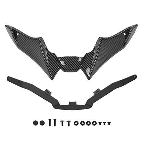 Front Beak Shockproof Motorcycle Aerodynamic Windshield Wing Cover Front Spoiler Winglet Aerodynamic Wing Kit Fit For MT?09 SP 2021 to 2023 (Carbon Fiber ) - color: Carbon Fiber Style