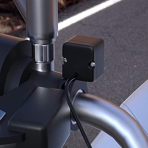 0281 Motorcycle Electric Handle Headlight Flameout Switch Button for 7/8'' 22mm Handlebar Modification Accessories Black (Black)