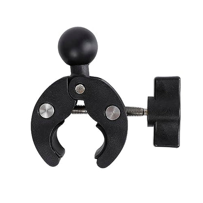 1" Ball Adapter for Handlebar Clamp Mount Base, Compatible with RAM Mounts B Size Double Socket Arm & Bike Motorcycle Phone Mount Holder - style: Handlebar Clamp Base