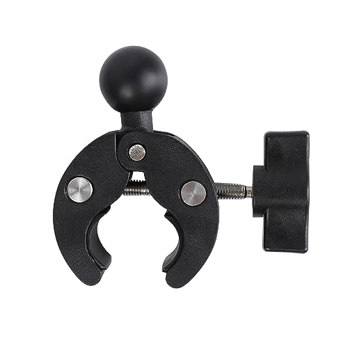 1" Ball Adapter for Handlebar Clamp Mount Base, Compatible with RAM Mounts B Size Double Socket Arm & Bike Motorcycle Phone Mount Holder - style: Handlebar Clamp Base