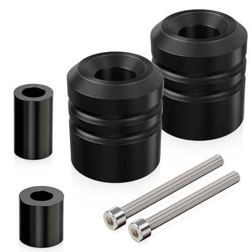 MZS Motorcycle Frame Sliders POM Compatible with GSXR 600 750 GSXR600 GSXR750 2008-2010, Falling Crash Protector Guards Engine Fairing Protection No Cut Kits Black - size: GSXR600 / GSXR750