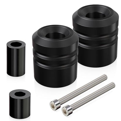 MZS Motorcycle Frame Sliders POM Compatible with GSXR 600 750 GSXR600 GSXR750 2008-2010, Falling Crash Protector Guards Engine Fairing Protection No Cut Kits Black - size: GSXR600 / GSXR750