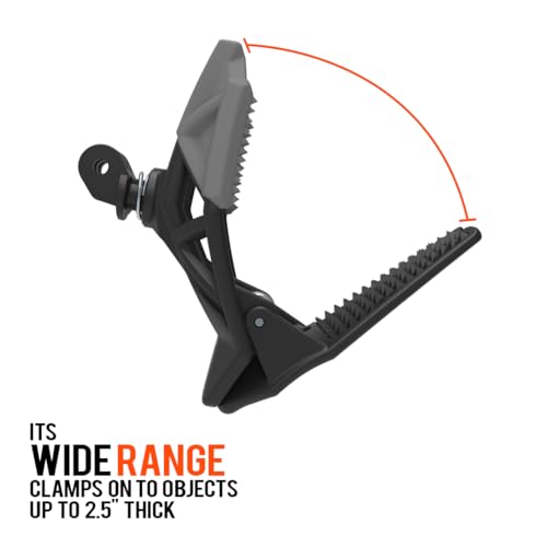 Dango Design Gripper Mount for GoPro/Osmo/Insta360 | Universal Helmet Clamp Mount for Action Cameras | Dirtbike, Motocross, Enduro, Motorcycle, and ATV Helmets | Stealth Black - color: Stealth Black